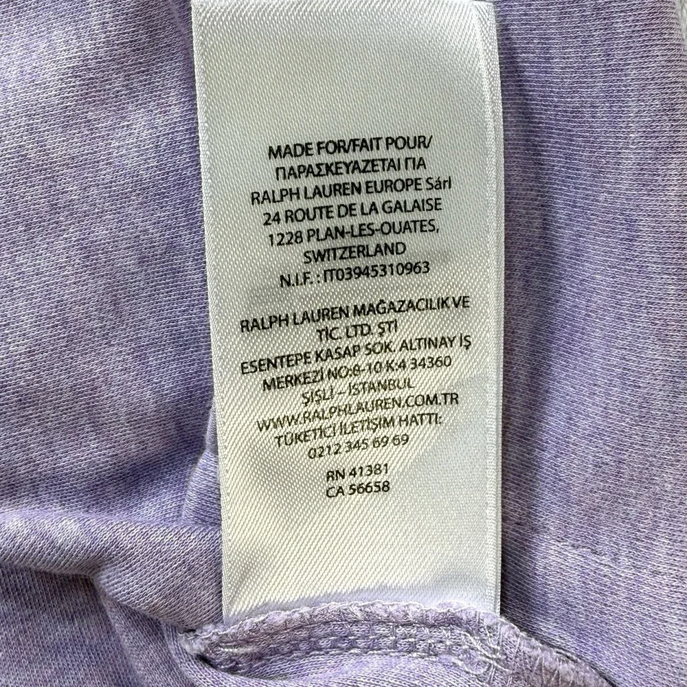 Polo Ralph Lauren Classic Fit Polo Shirt XL Purple Heather Big Pony Golf Cotton